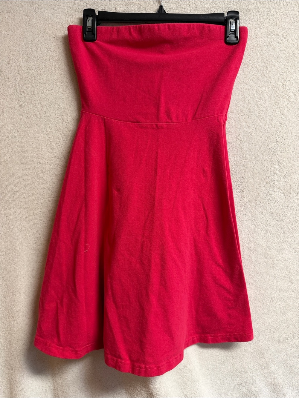 Express Strapless Dress in Bright Pink